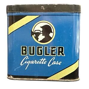 Vintage Buglar  Hinged Cigarette Case